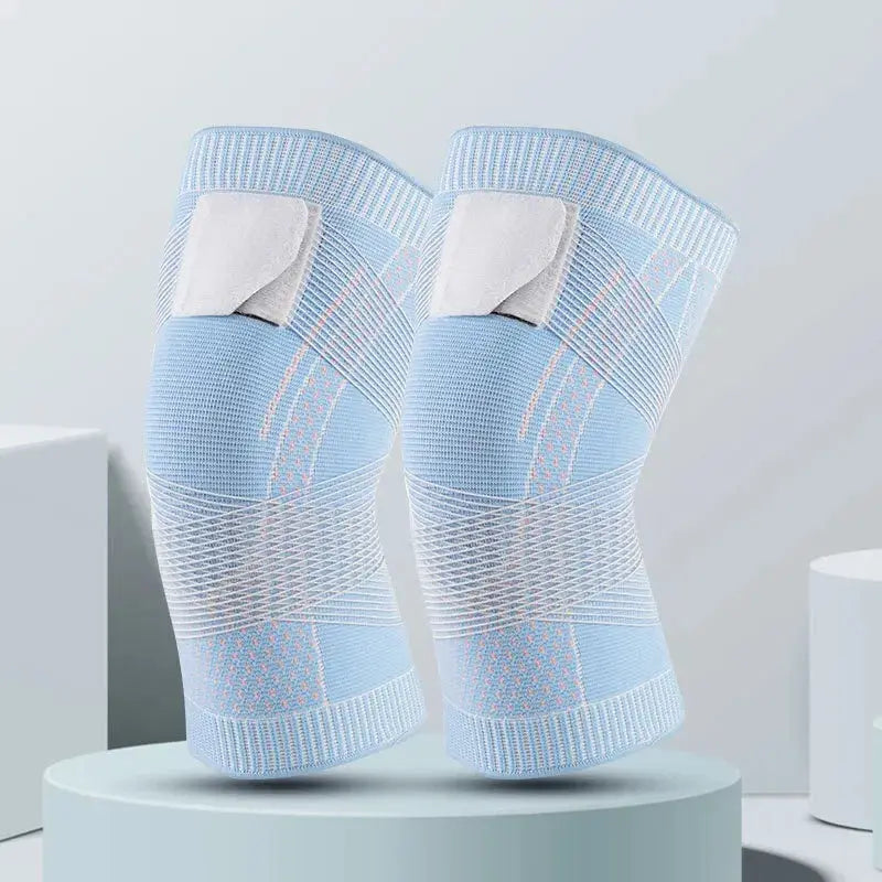 Adjustable Knee Brace with Compression Straps for Sports & Daily Use