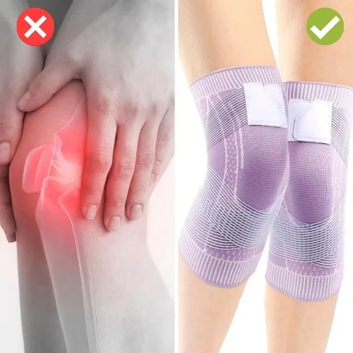 Adjustable Knee Brace with Compression Straps for Sports & Daily Use