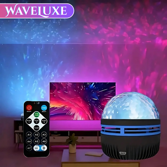 WaveLuxe™ – Water & aurora projector for relaxing, atmospheric ambiance immersive lighting [50% Off]