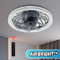 Modern Ceiling Fan with Integrated LED Light and Remote Control