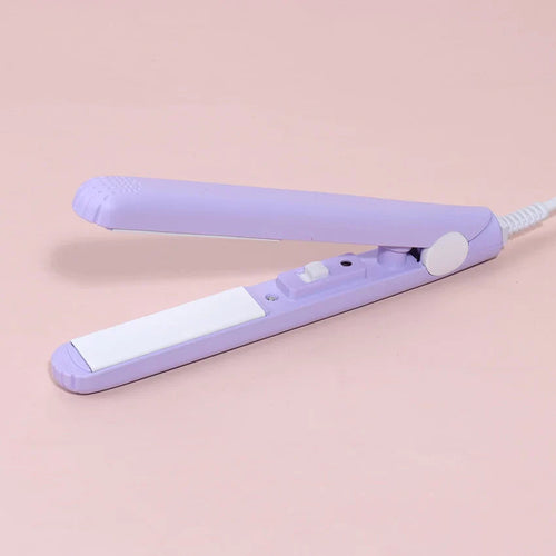 Mini Hair Straightener and Curler 2-in-1 Travel Styling Iron