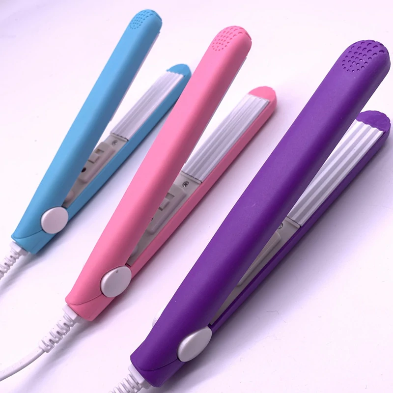 Mini Hair Straightener and Curler 2-in-1 Travel Styling Iron