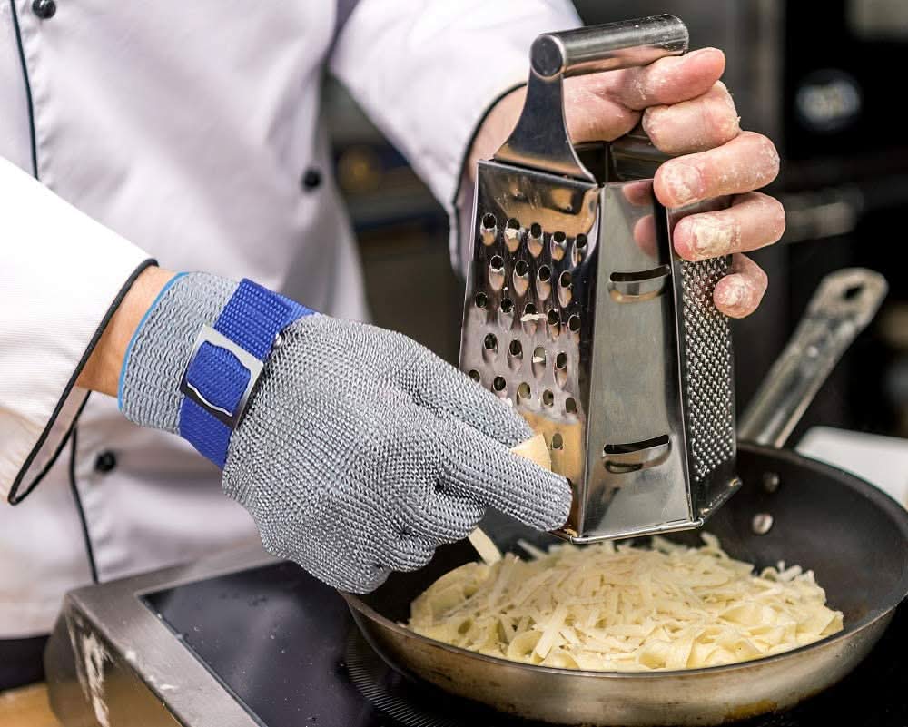 Cut Resistant Stainless Steel Mesh Glove ANSI A9 for Kitchen Safety