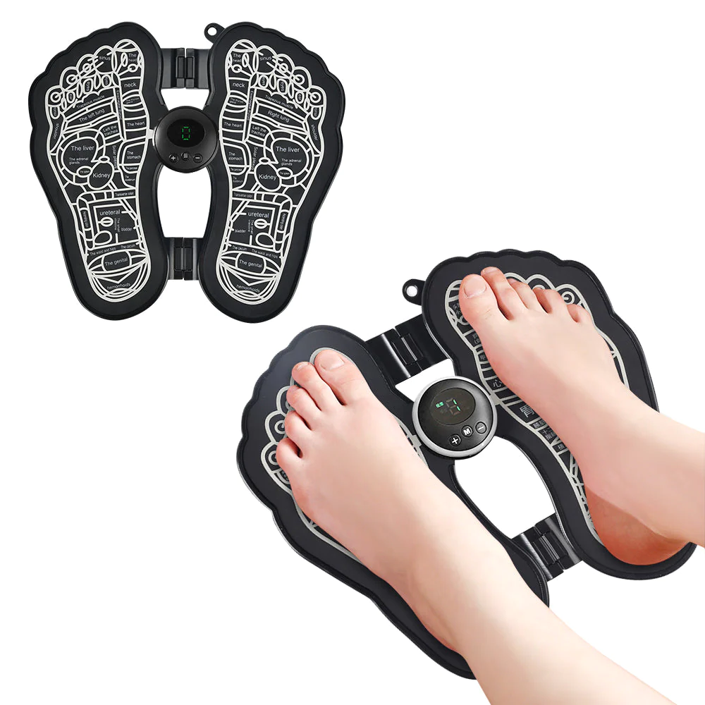 Electric EMS Foot Massager Mat with Acupressure & Adjustable Intensity