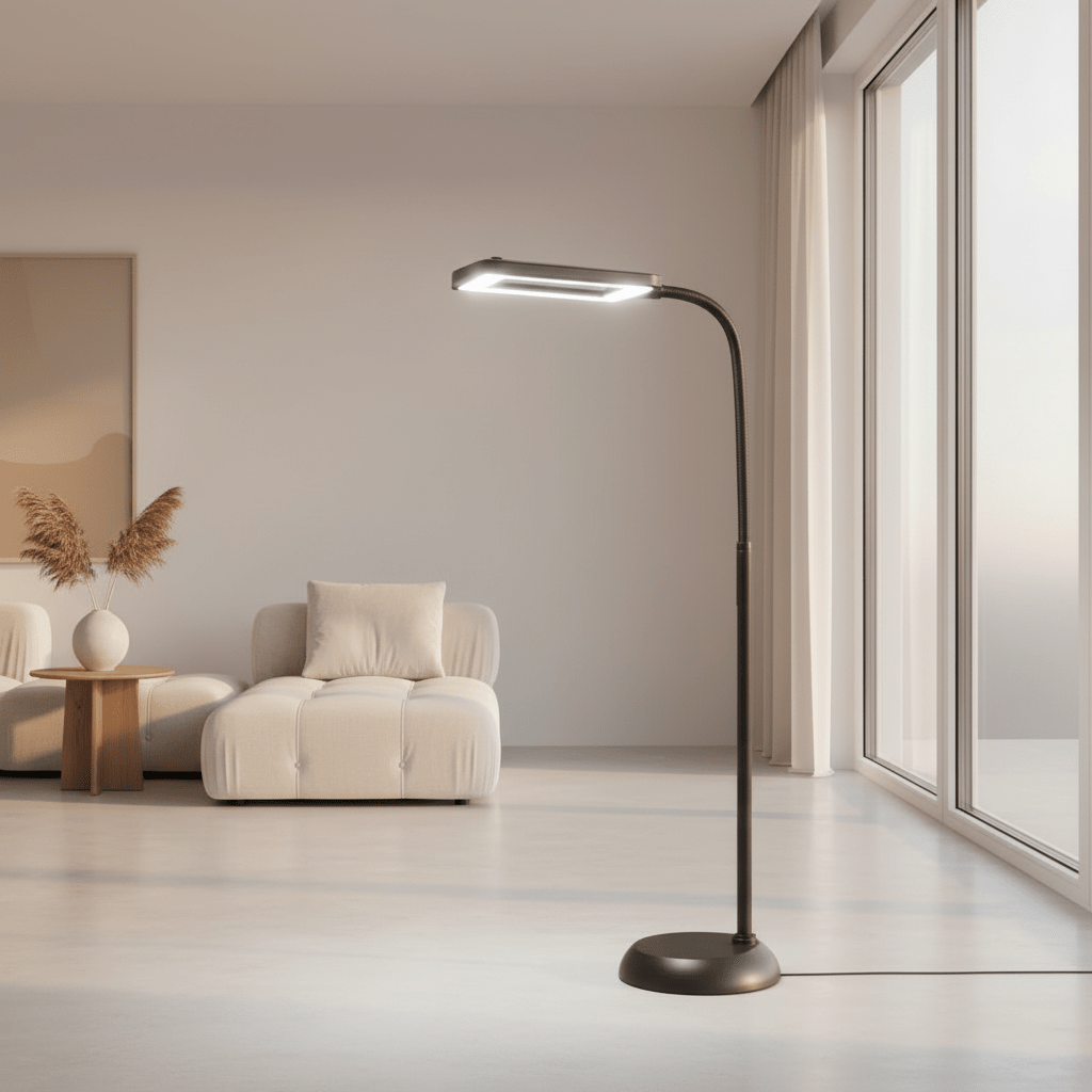 Magnifying Floor Lamp | Reduce Eye Strain | Adjustable LED Light | ClearView