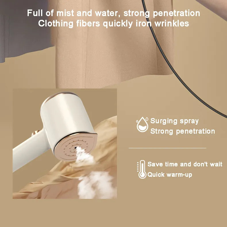 Portable Mini Iron for Clothes – Compact Travel Steamer for Quick Wrinkle