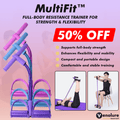 Full-Body Resistance Band Trainer with Pedals for Strength & Flexibility