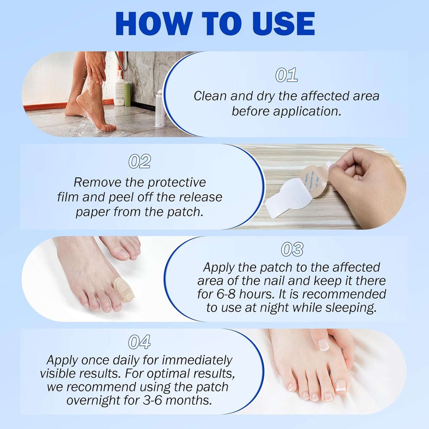Nail Fungus Patches | Antifungal Nail Care | Overnight Repair | Nailox