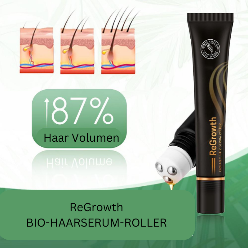 Organic Hair Growth Serum Roller for Visibly Fuller & Thicker Hair