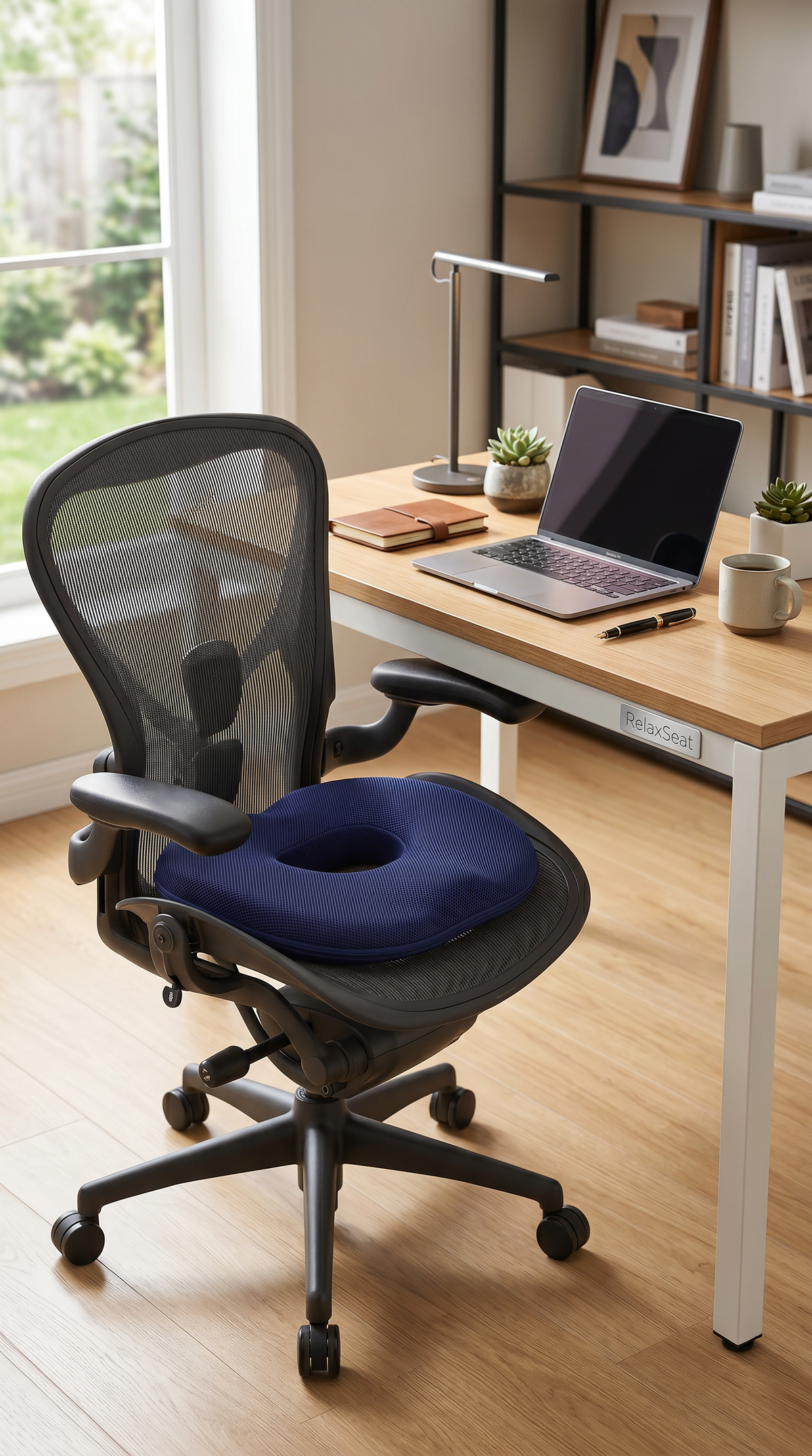 Ergonomic Memory Foam Seat Cushion for Office Chair & Car