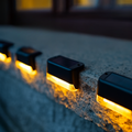 Wireless Solar Outdoor Lights with Dusk Sensor – Self-Adhesive (4-Pack)