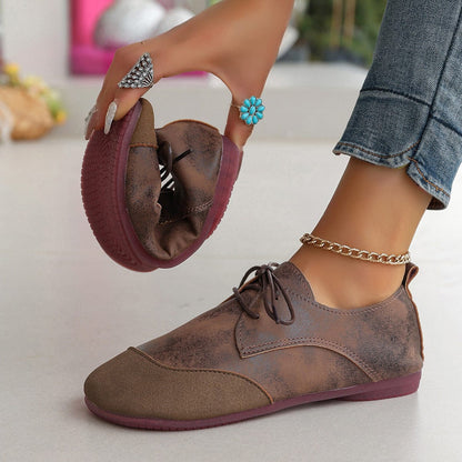 Hollis | Women’s Comfortable Lace-Up Walking Flats