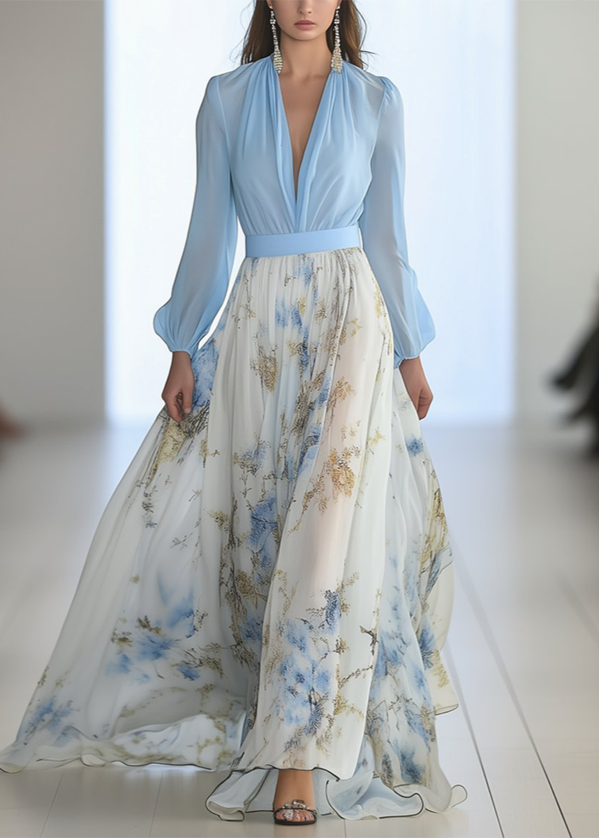 Spring Floral Maxi Dress