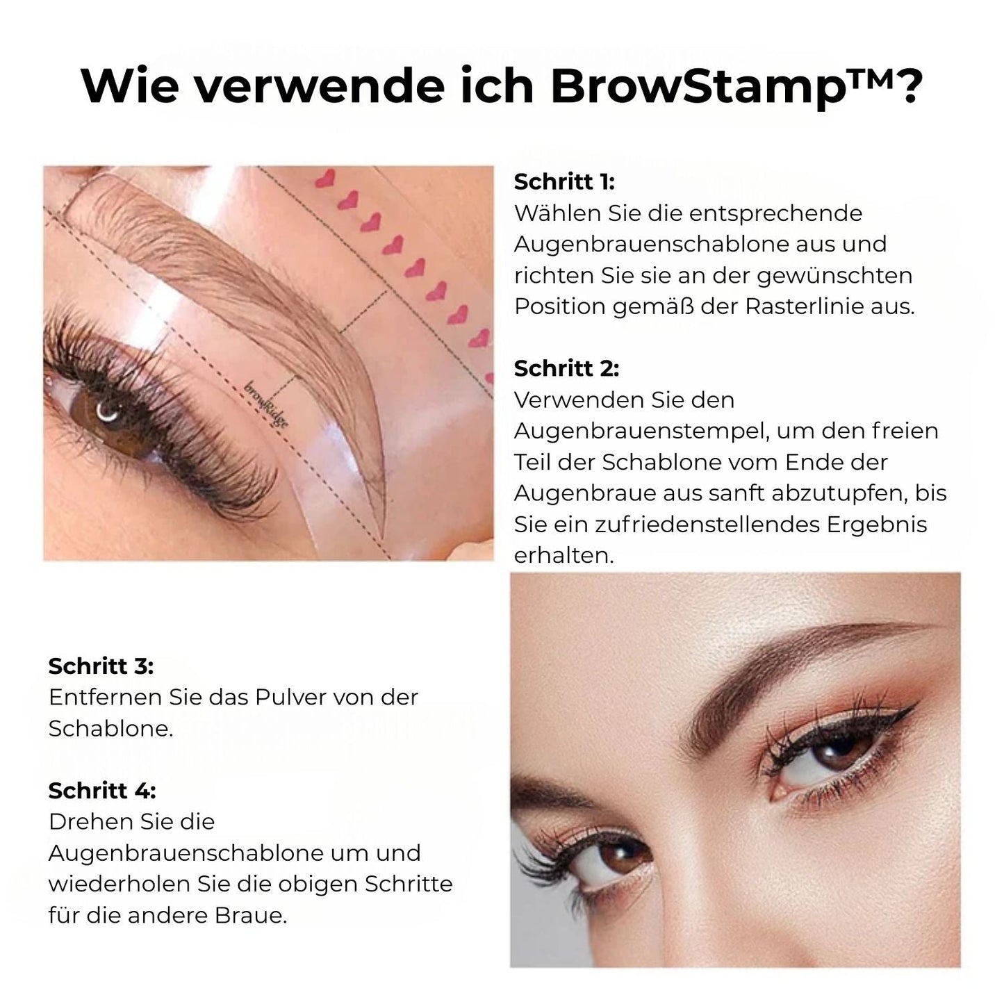 BrowStamp™ – Perfect eyebrow stamping styling set for effortlessly defined eyebrows [50% Off]