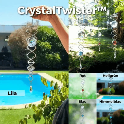 CrystalTwister – Stainless Steel Wind Spinner for Enchanting Garden Decoration [50% Off]
