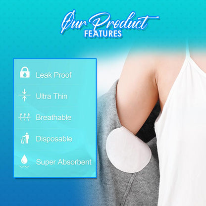 Semfra™ – Disposable Underarm Pads for Safe and Fresh Protection [50% Off]