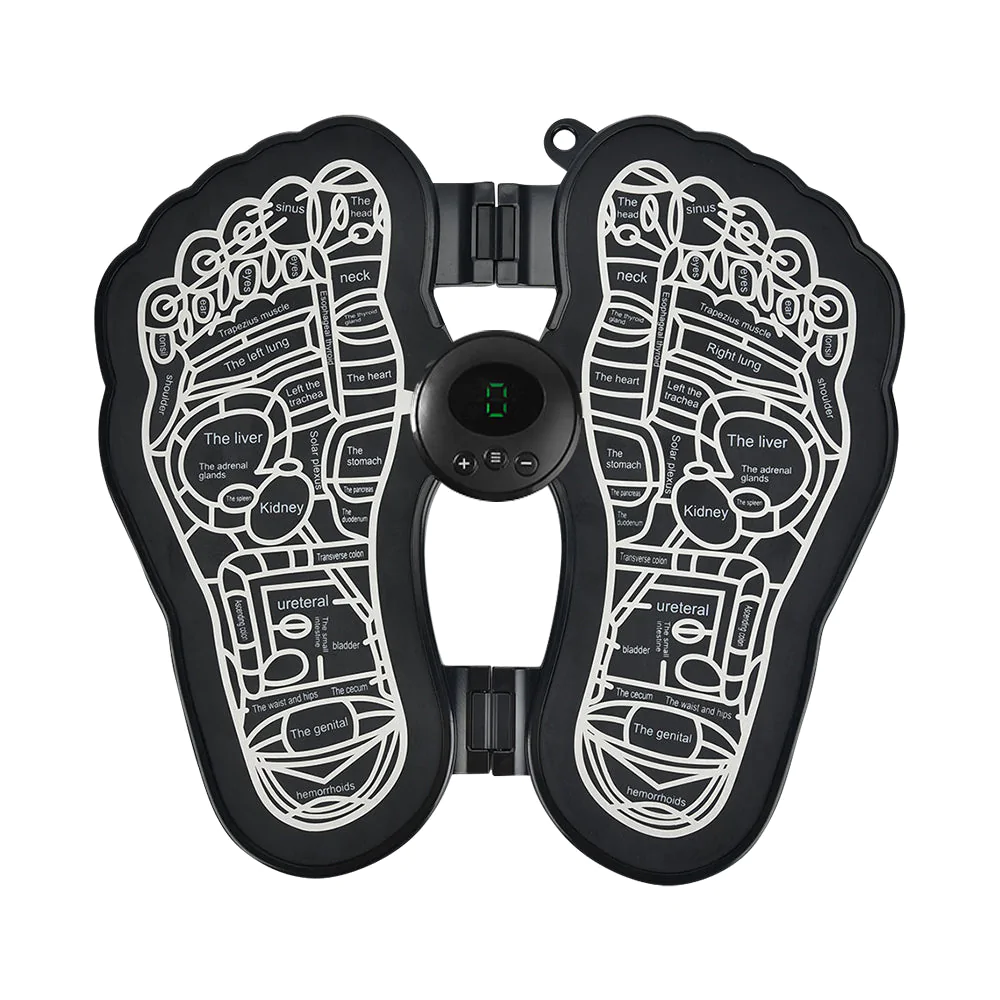 Electric EMS Foot Massager Mat with Acupressure & Adjustable Intensity