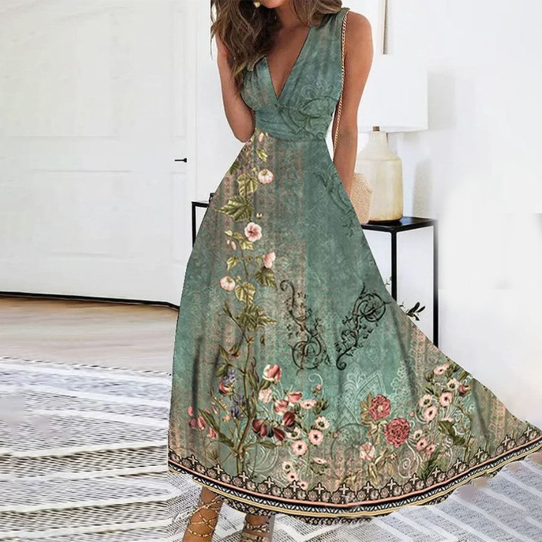 Elegant Floral Maxi Dress
