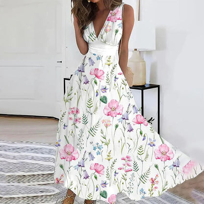 Elegant Floral Maxi Dress