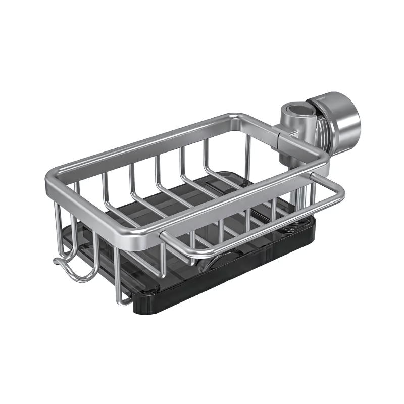 Sink Drain Shelf – No Drilling Required, Made of Aluminum