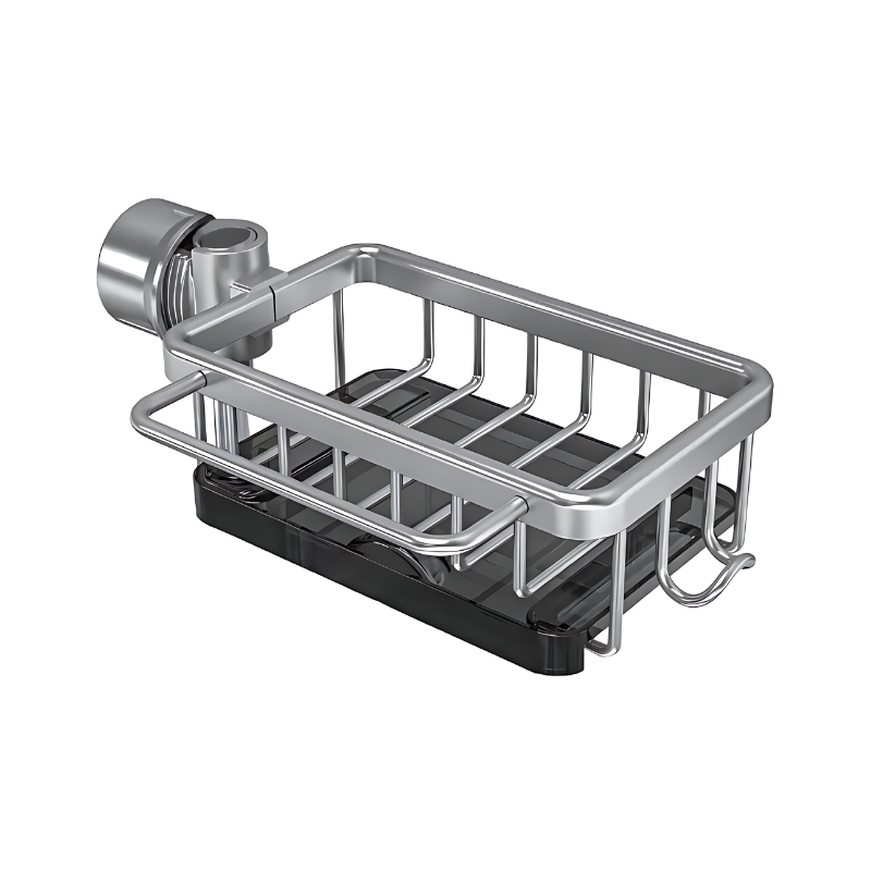 Sink Drain Shelf – No Drilling Required, Made of Aluminum
