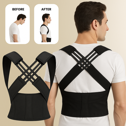 Posture Corrector | Back & Shoulder Support | Ergonomic Fit | Cerviless Pro
