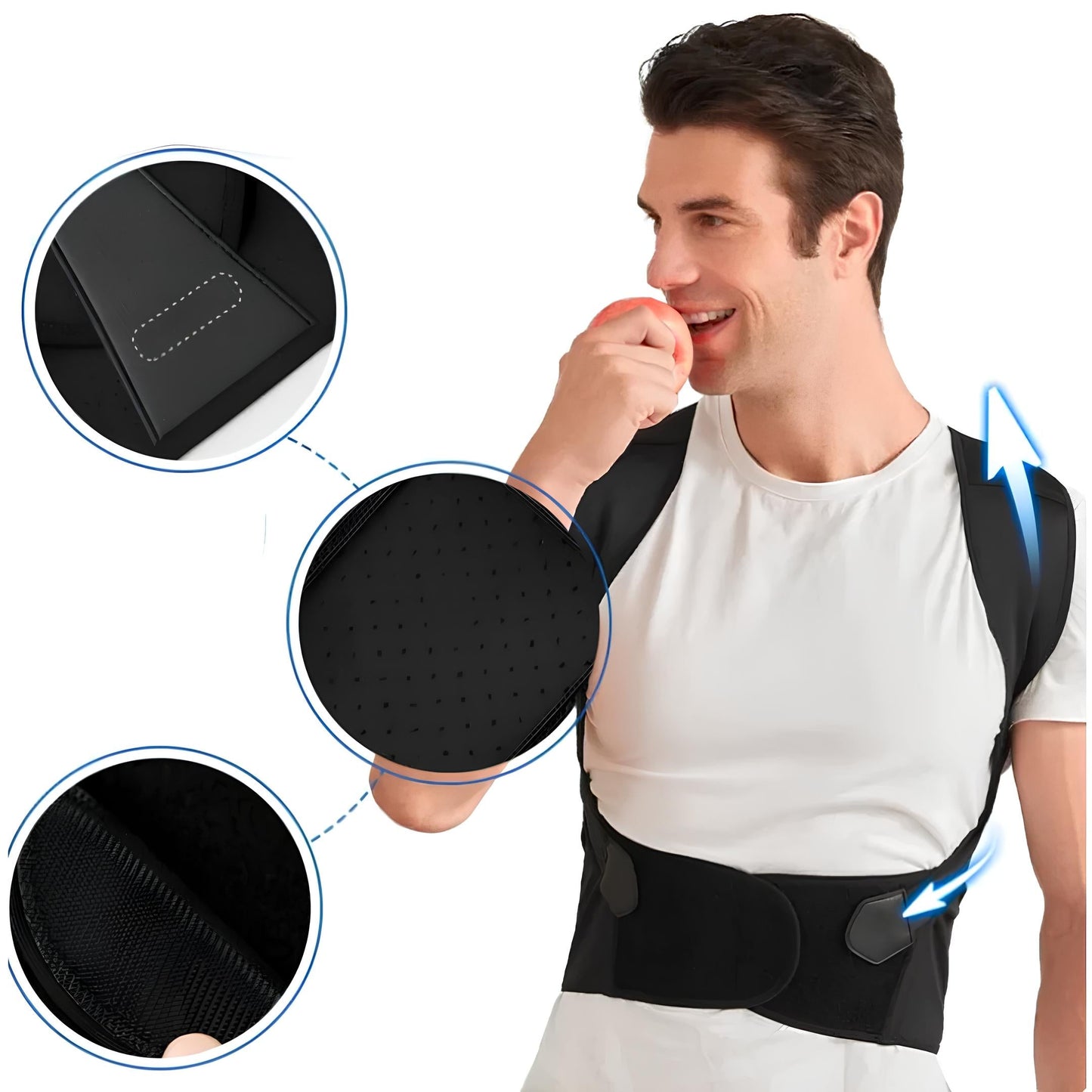 Posture Corrector | Back & Shoulder Support | Ergonomic Fit | Cerviless Pro