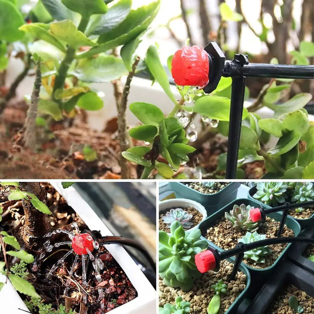 Adjustable Drip Irrigation Emitters for Garden & Balcony Plants (50 Pack)