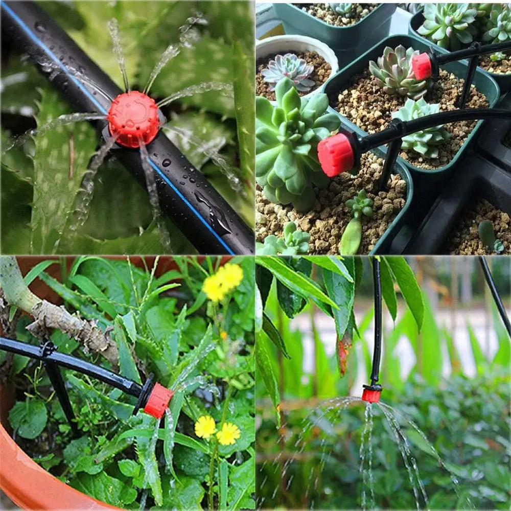 Adjustable Drip Irrigation Emitters for Garden & Balcony Plants (50 Pack)