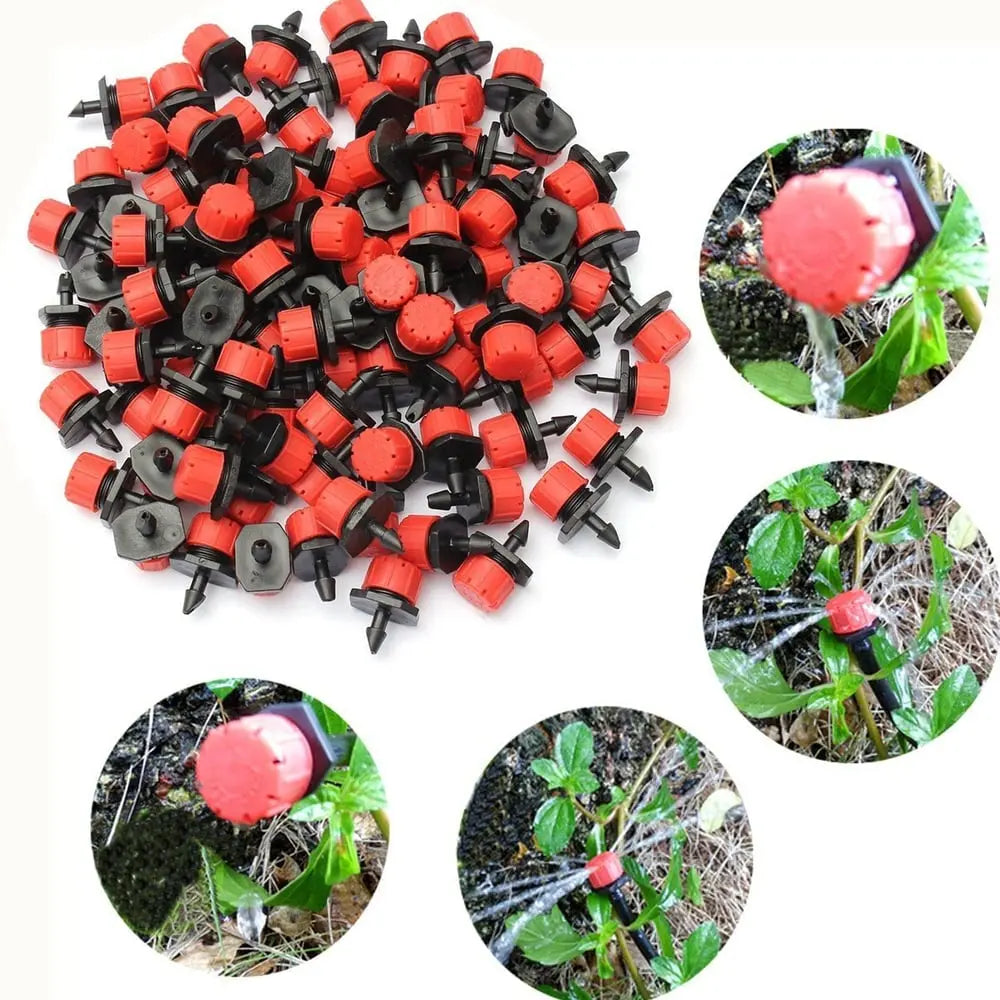 Adjustable Drip Irrigation Emitters for Garden & Balcony Plants (50 Pack)