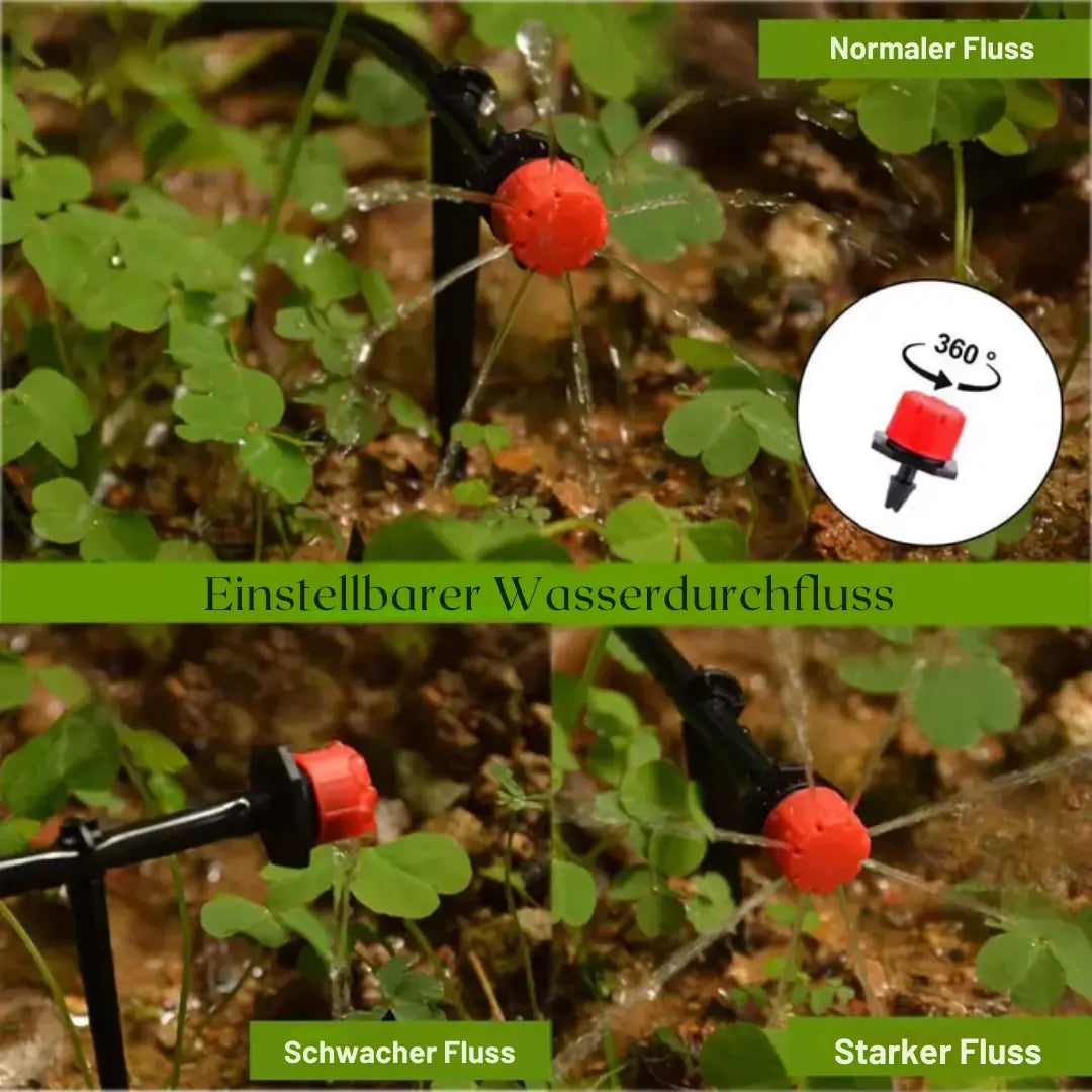 Adjustable Drip Irrigation Emitters for Garden & Balcony Plants (50 Pack)