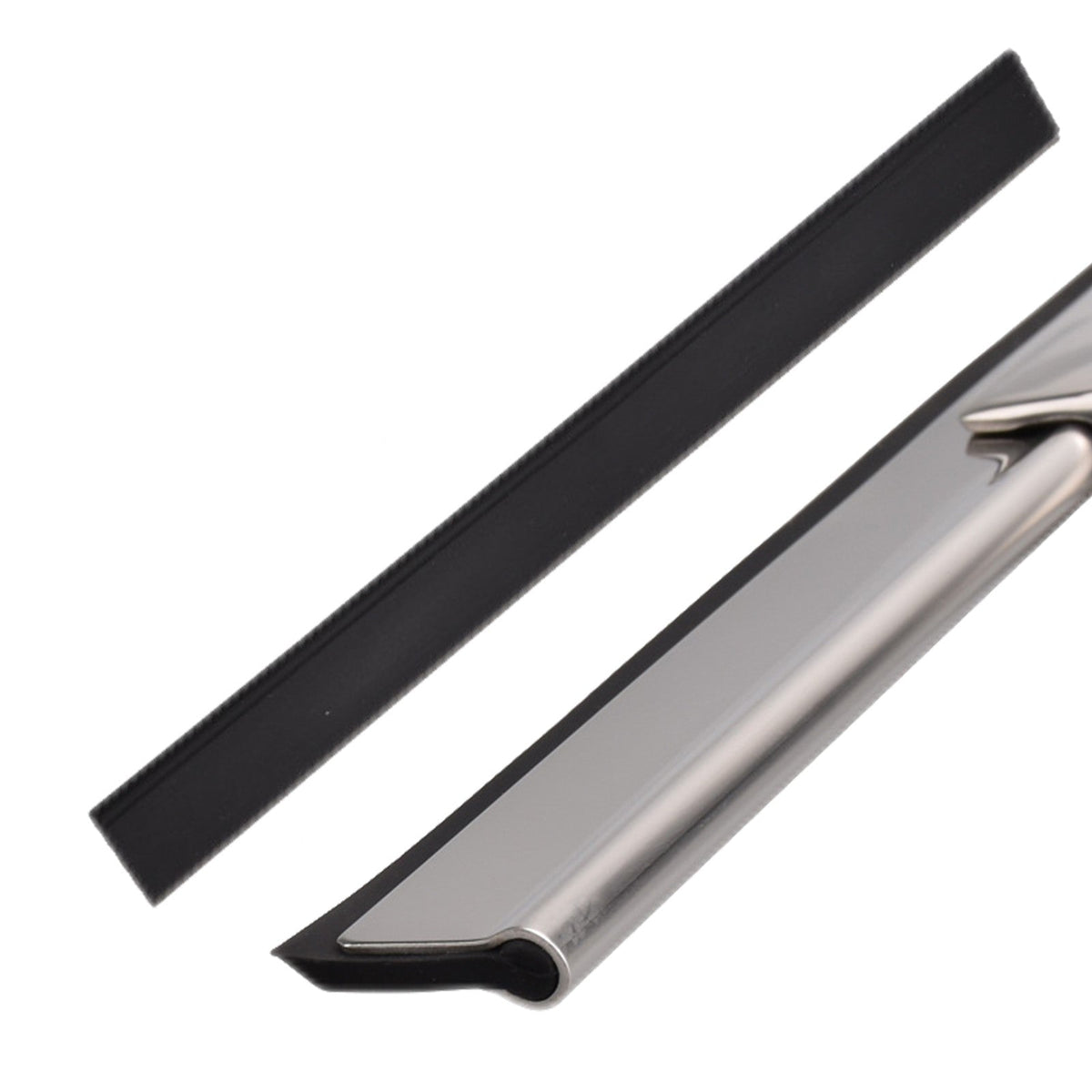Stainless Steel Shower Squeegee with Suction Hook for Streak-Free Glass