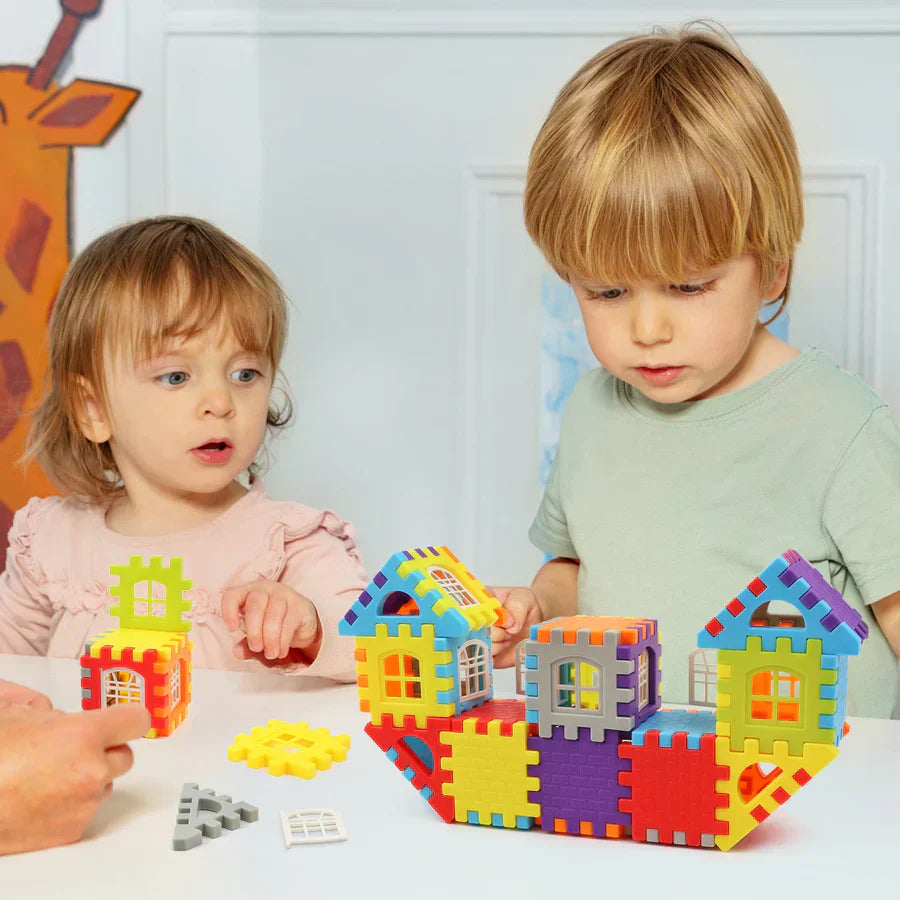 Montessori Creative Building Blocks Set for Kids – 48 Pieces BPA-Free