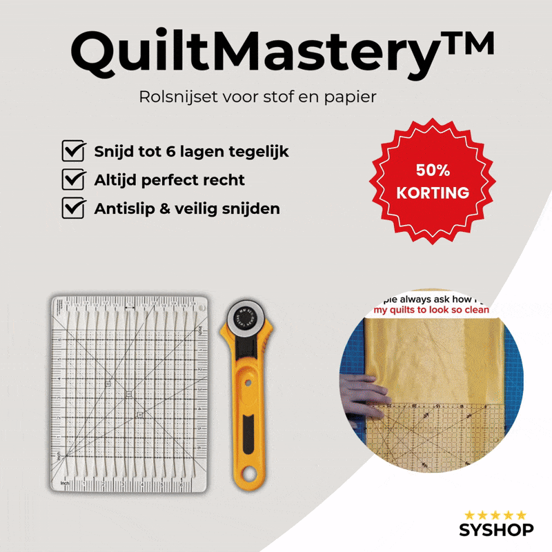 Precision Fabric Cutting Ruler for Quilting and Sewing Projects