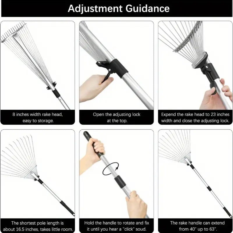 RetractPro™ – Versatile, Extendable Garden Rake for Fast & Effortless Work [50% Off]