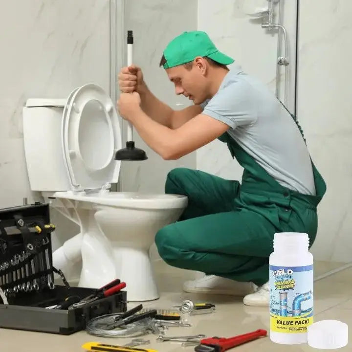 Drain Cleaner Powder for Sinks, Showers & Toilets – 110g