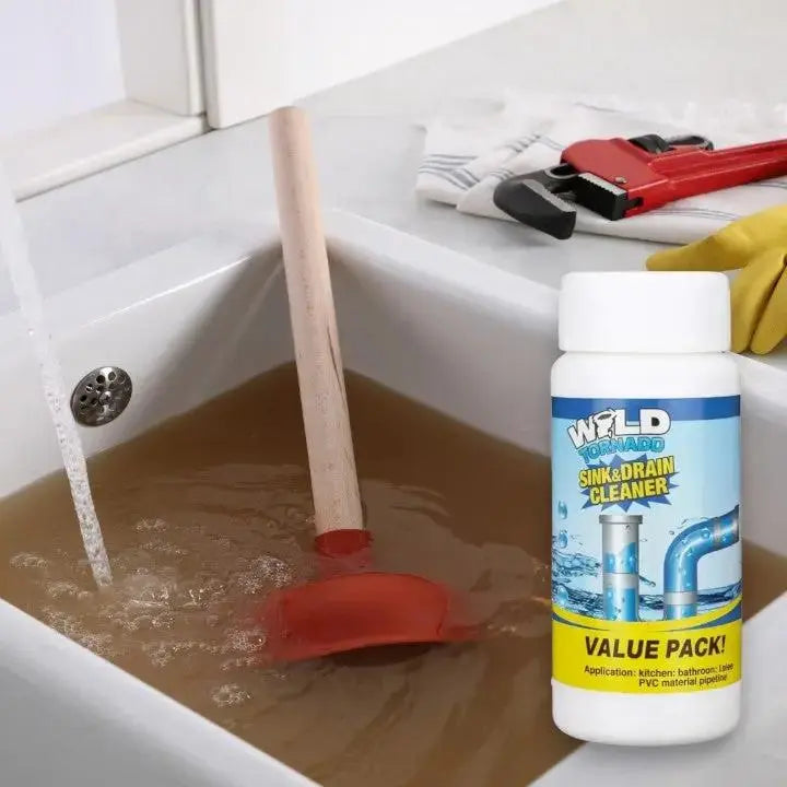 Drain Cleaner Powder for Sinks, Showers & Toilets – 110g