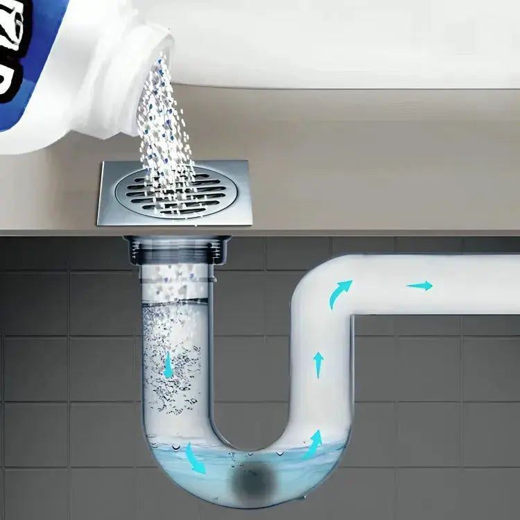Drain Cleaner Powder for Sinks, Showers & Toilets – Fast Unclogging