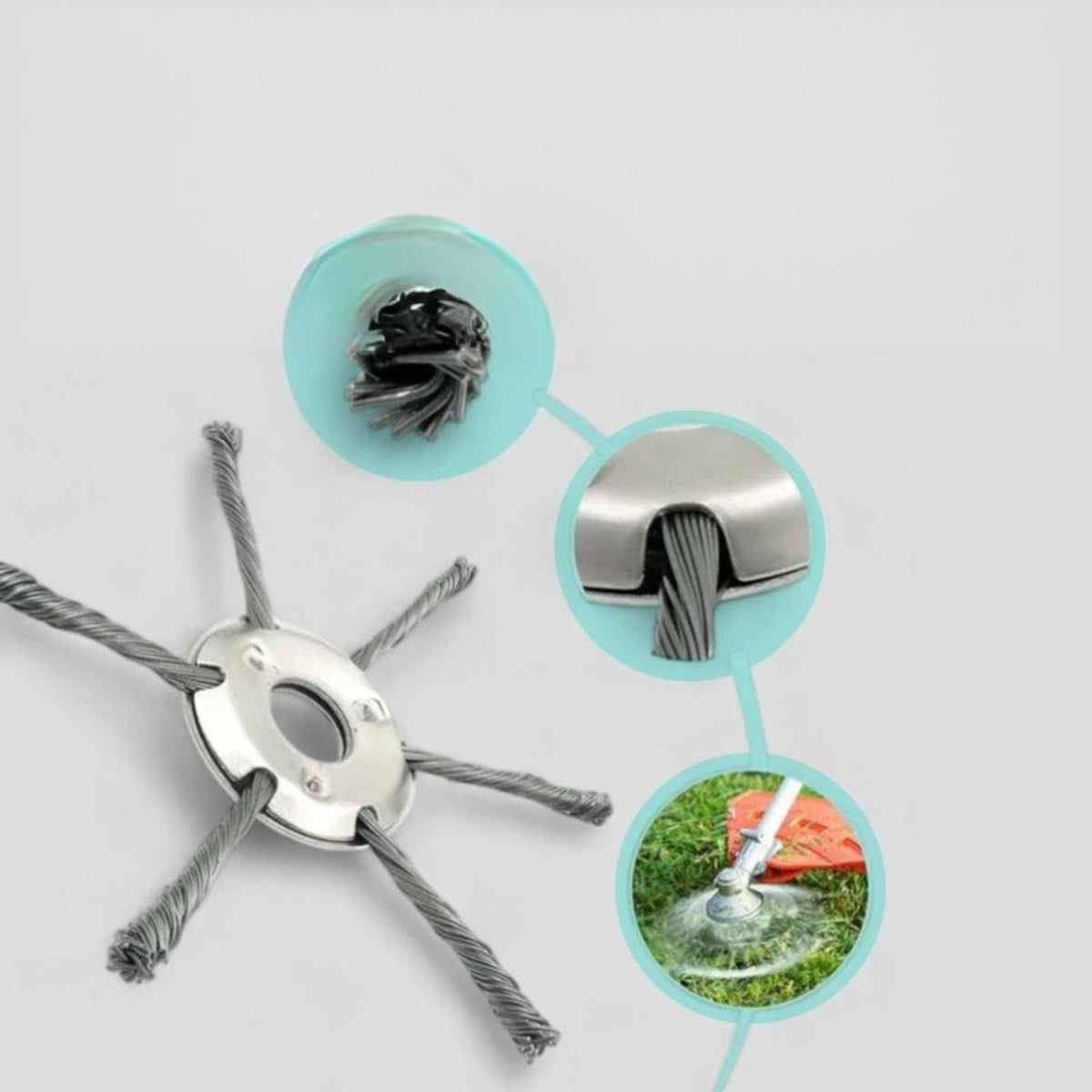 Heavy-Duty Brush Cutter Cutting Head for Weed Removal