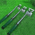 Steel Hand Rake with Ergonomic Handle for Garden Soil & Weed Removal
