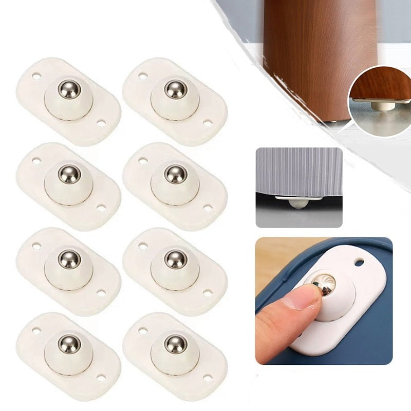360° Rotating Furniture Sliders for Easy Moving – 8 Pack
