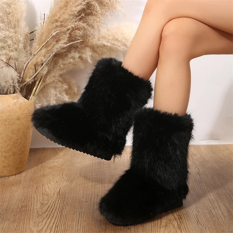 Women’s Winter Warm Fuzzy High Boots