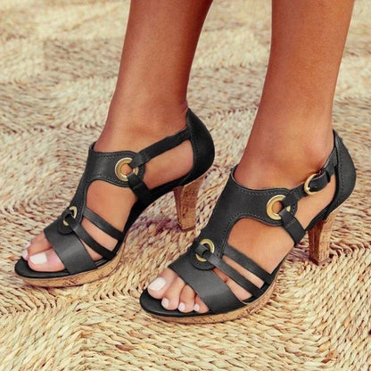 Eria | Women’s Strappy Open Toe Heeled Sandals