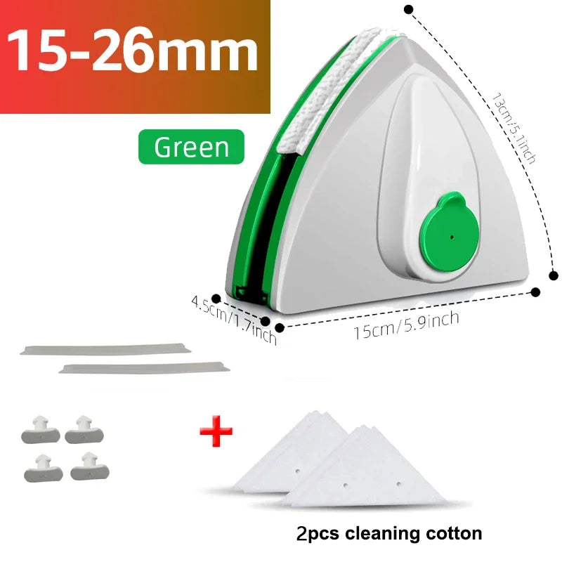 Magnetic Window Cleaner for Dual-Sided Glass Cleaning