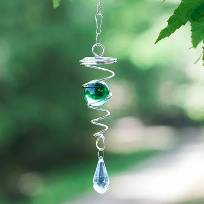 CrystalTwister – Stainless Steel Wind Spinner for Enchanting Garden Decoration [50% Off]