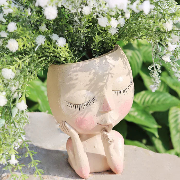 GardenCharm™ Artistic Lady Face Planter — 50% Off