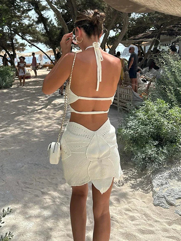 Knit Summer Dress with Lightweight Breathable Fabric for Women