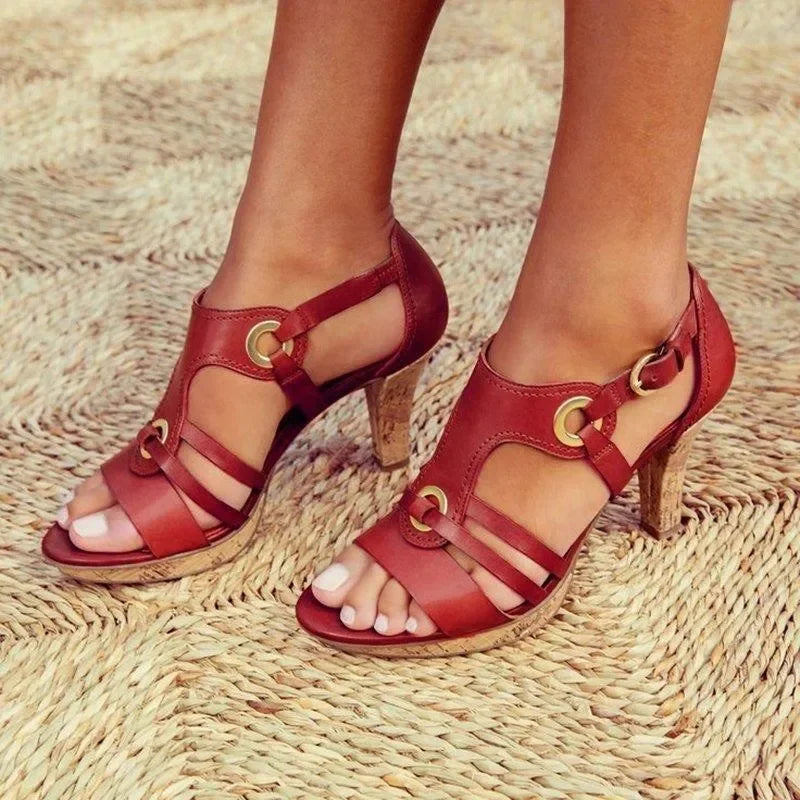 Eria | Women’s Strappy Open Toe Heeled Sandals