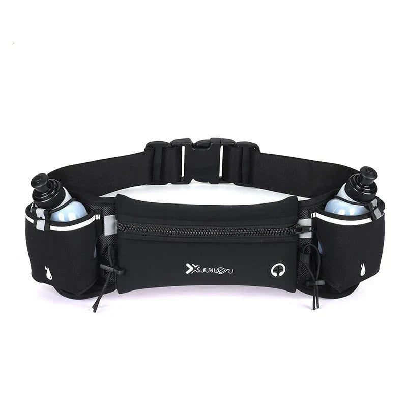 HydroRun™ – Running Belt with 2 Bottles and Practical Extra Storage [50% Off]