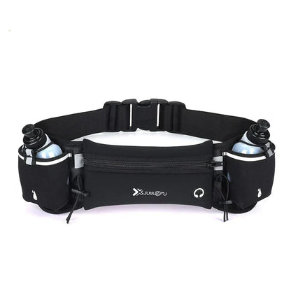 HydroRun™ – Running Belt with 2 Bottles and Practical Extra Storage [50% Off]